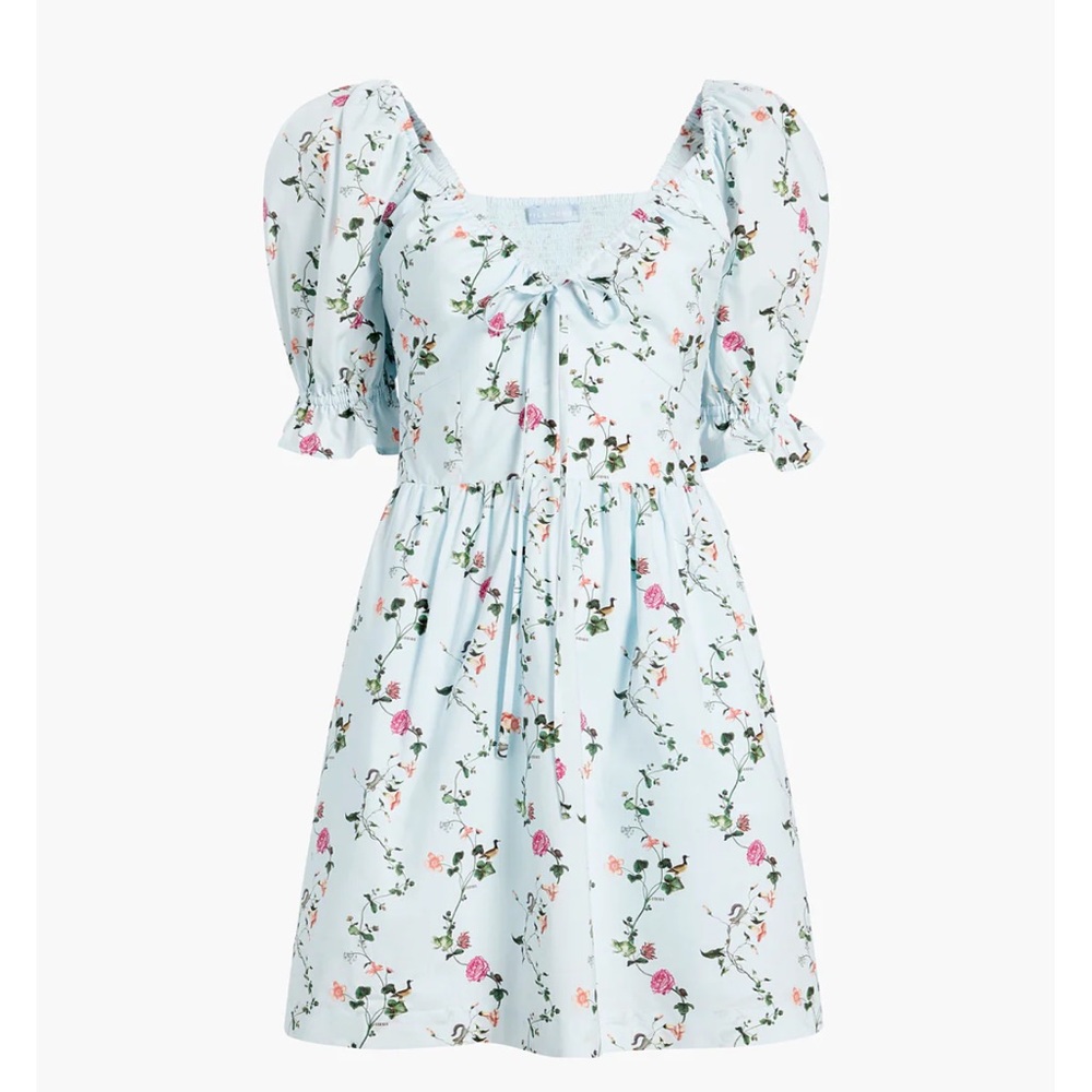 Hill House Samantha Mini Dress in Pond Floral